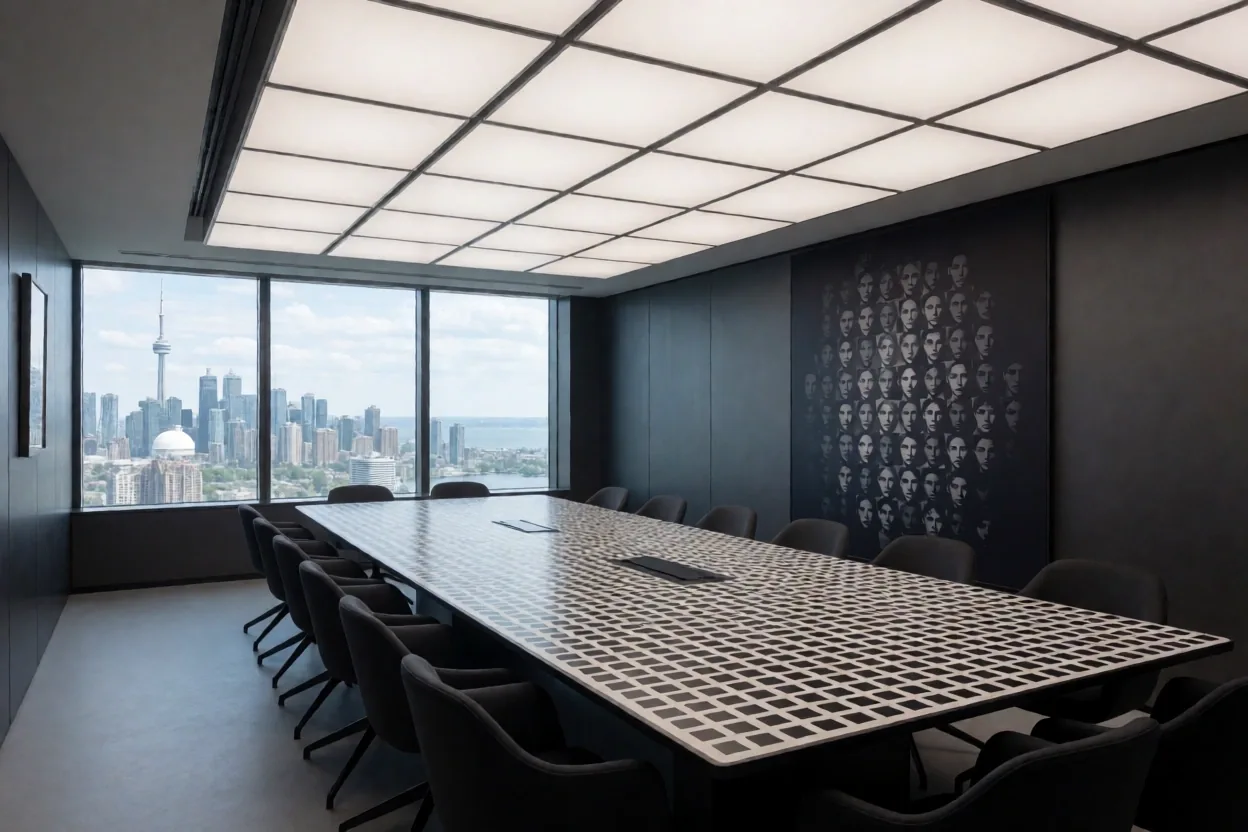 Executive Boardroom Reflecting Strategy
