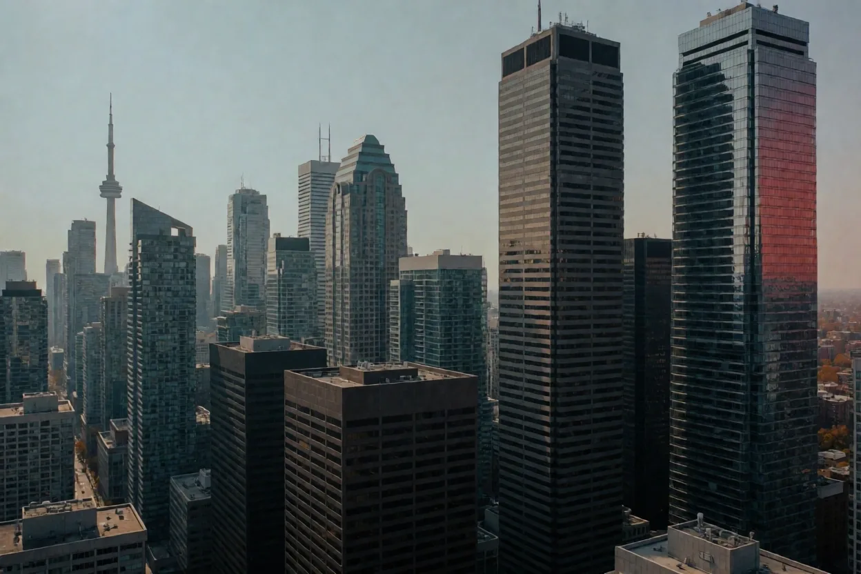 Toronto Financial District at Dusk