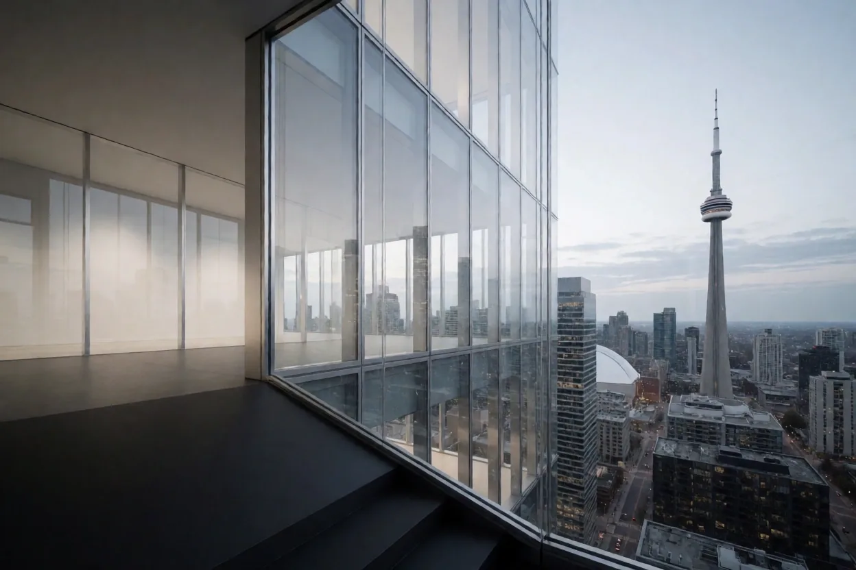 Toronto Financial District at Dusk